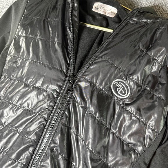 Disney Parks Jackets & Blazers - Disney Parks Run Disney Mickey Mouse Puffer Jacket Full Zip Hooded Black Women S